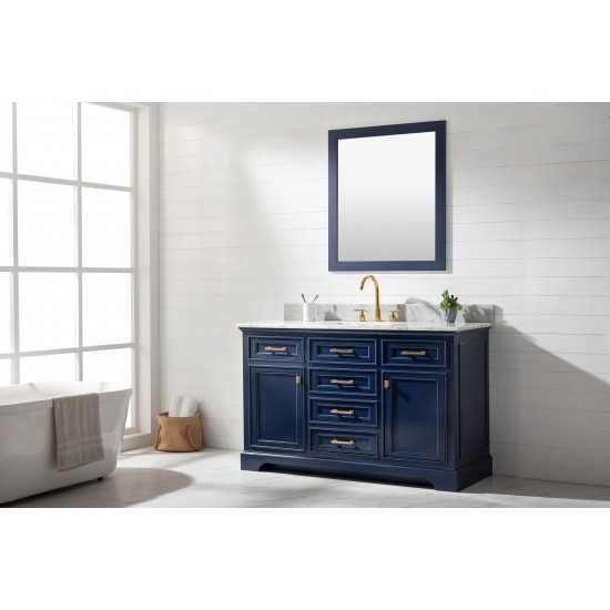 Milano 54" Single Sink Vanity in Blue