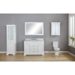 Milano 54" Single Sink Vanity in White