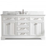 Milano 60" Single Vanity in White