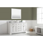 Milano 60" Single Vanity in White