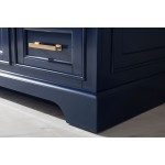 Milano 84" Double Sink Vanity in Blue