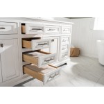 Milano 84" Double Sink Vanity in White