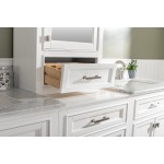 Milano 96" Double Sink Bathroom Vanity Modular Set in White