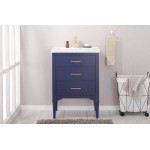 Mason 24" Single Sink Vanity In Blue