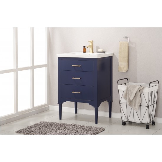 Mason 24" Single Sink Vanity In Blue