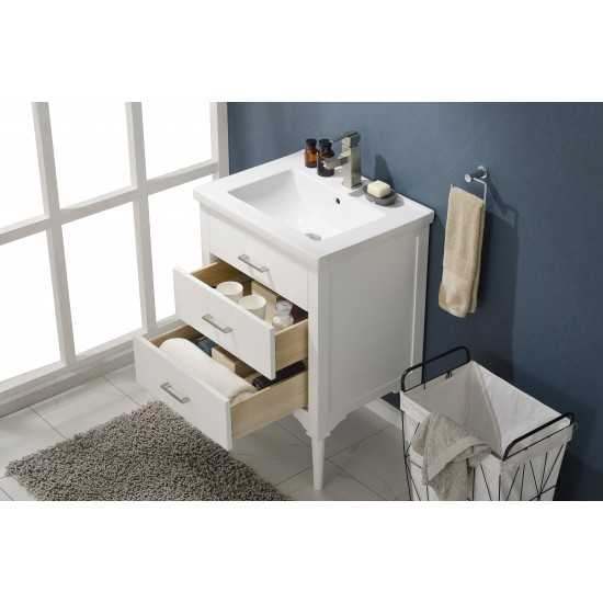 Mason 24" Single Sink Vanity In White