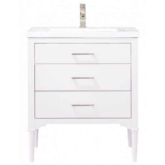 Mason 30" Single Sink Vanity In White