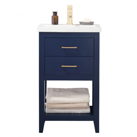 Cara 20" Single Sink Vanity In Blue