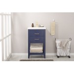 Cara 20" Single Sink Vanity In Blue