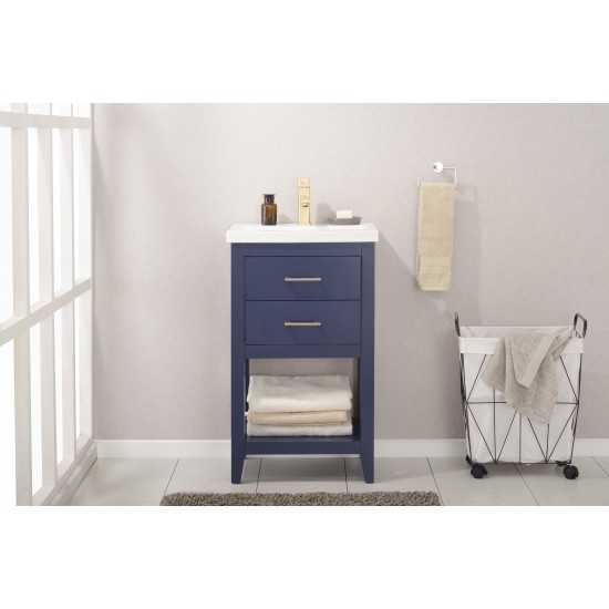 Cara 20" Single Sink Vanity In Blue