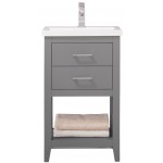 Cara 20" Single Sink Vanity In Gray