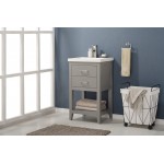 Cara 20" Single Sink Vanity In Gray