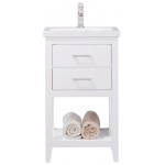 Cara 20" Single Sink Vanity In White