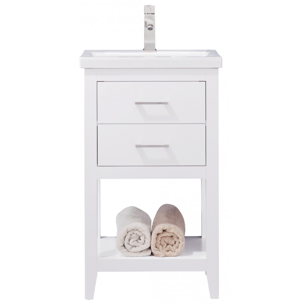 Cara 20" Single Sink Vanity In White