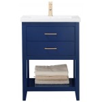 Cara 24" Single Sink Vanity In Blue