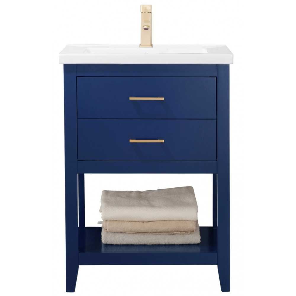 Cara 24" Single Sink Vanity In Blue