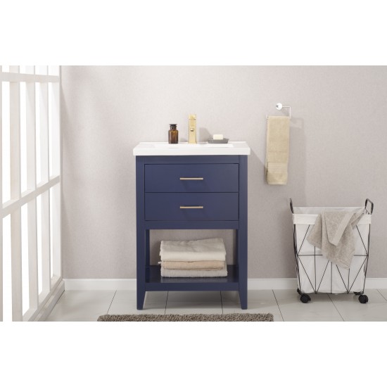 Cara 24" Single Sink Vanity In Blue