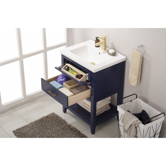 Cara 24" Single Sink Vanity In Blue