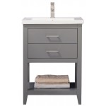 Cara 24" Single Sink Vanity In Gray