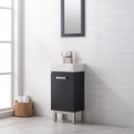 Stella 16.5" Single Sink Vanity In Black