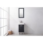 Stella 16.5" Single Sink Vanity In Black