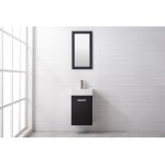 Stella 16.5" Single Sink Vanity In Black