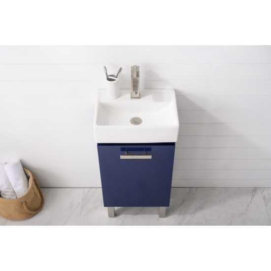 Stella 16.5" Single Sink Vanity In Blue