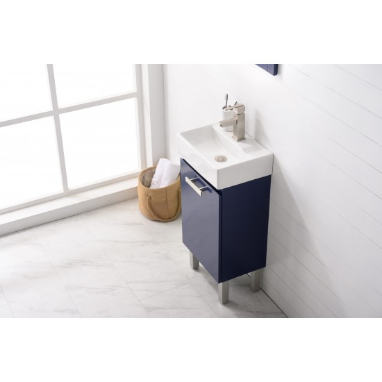 Stella 16.5" Single Sink Vanity In Blue