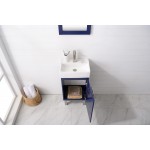 Stella 16.5" Single Sink Vanity In Blue