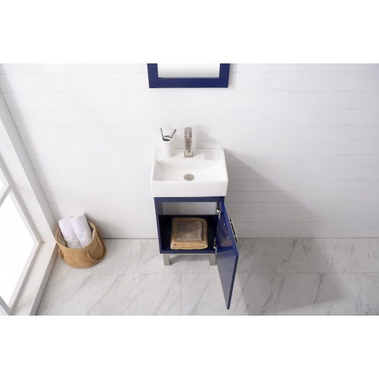 Stella 16.5" Single Sink Vanity In Blue