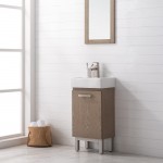 Stella 16.5" Single Sink Vanity In Oak