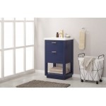 Klein 20" Single Sink Vanity In Blue