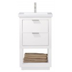 Klein 20" Single Sink Vanity In White