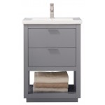 Klein 24" Single Sink Vanity In Gray