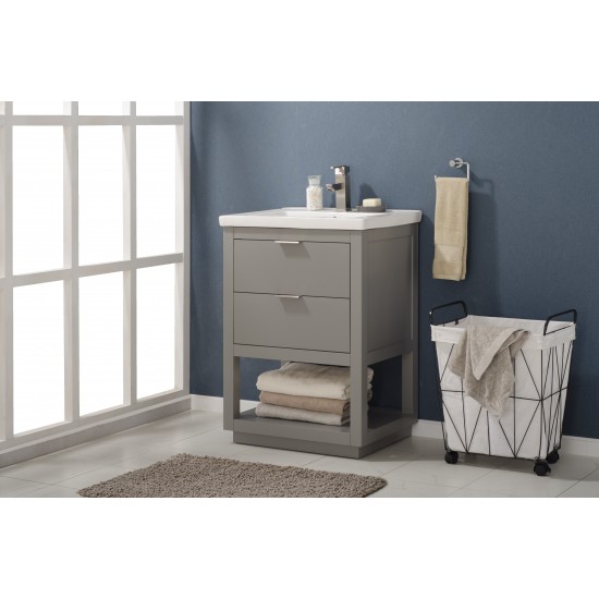 Klein 24" Single Sink Vanity In Gray