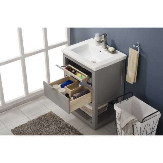 Klein 24" Single Sink Vanity In Gray