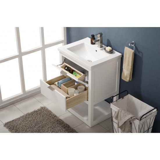 Klein 24" Single Sink Vanity In White