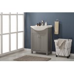 Marian 24" Single Sink Vanity In Gray