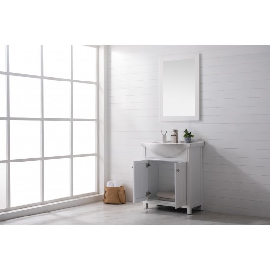 Marian 30" Single Sink Vanity In White