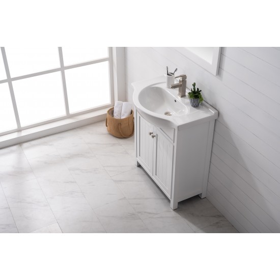 Marian 30" Single Sink Vanity In White