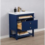 Logan 30" Single Sink Vanity In Blue