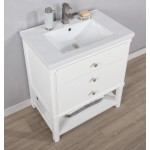 Logan 30" Single Sink Vanity In White