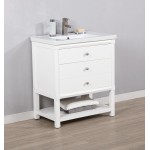 Logan 30" Single Sink Vanity In White