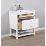 Logan 30" Single Sink Vanity In White