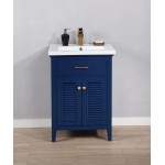 Cameron 24" Single Sink Vanity In Blue