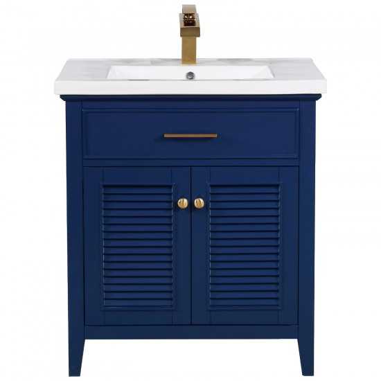 Cameron 30" Single Sink Vanity in Blue