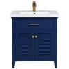 Cameron 30" Single Sink Vanity in Blue