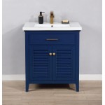 Cameron 30" Single Sink Vanity in Blue