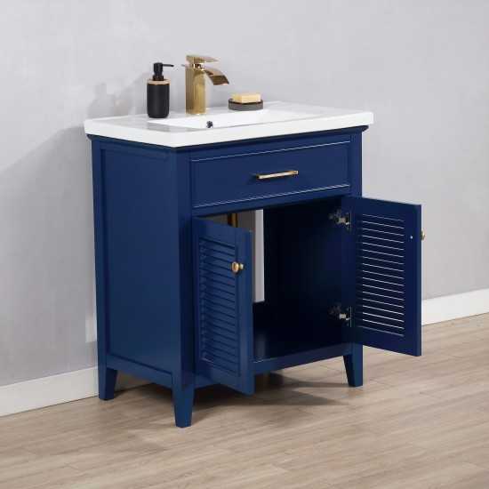 Cameron 30" Single Sink Vanity in Blue