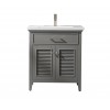 Cameron 30" Single Sink Vanity In Gray